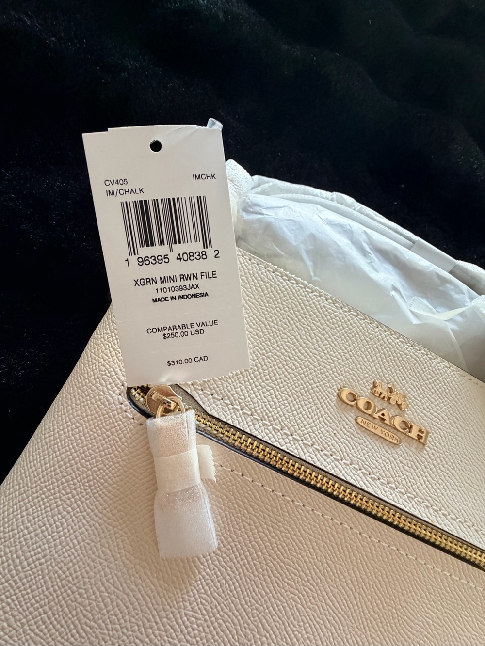 Coach Chalk White Mini Crossbody with Gold Hardware